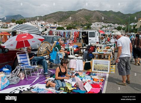 fake clothes malaga - flea market in malaga spain.